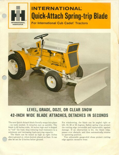 Cub cadet garden online plow