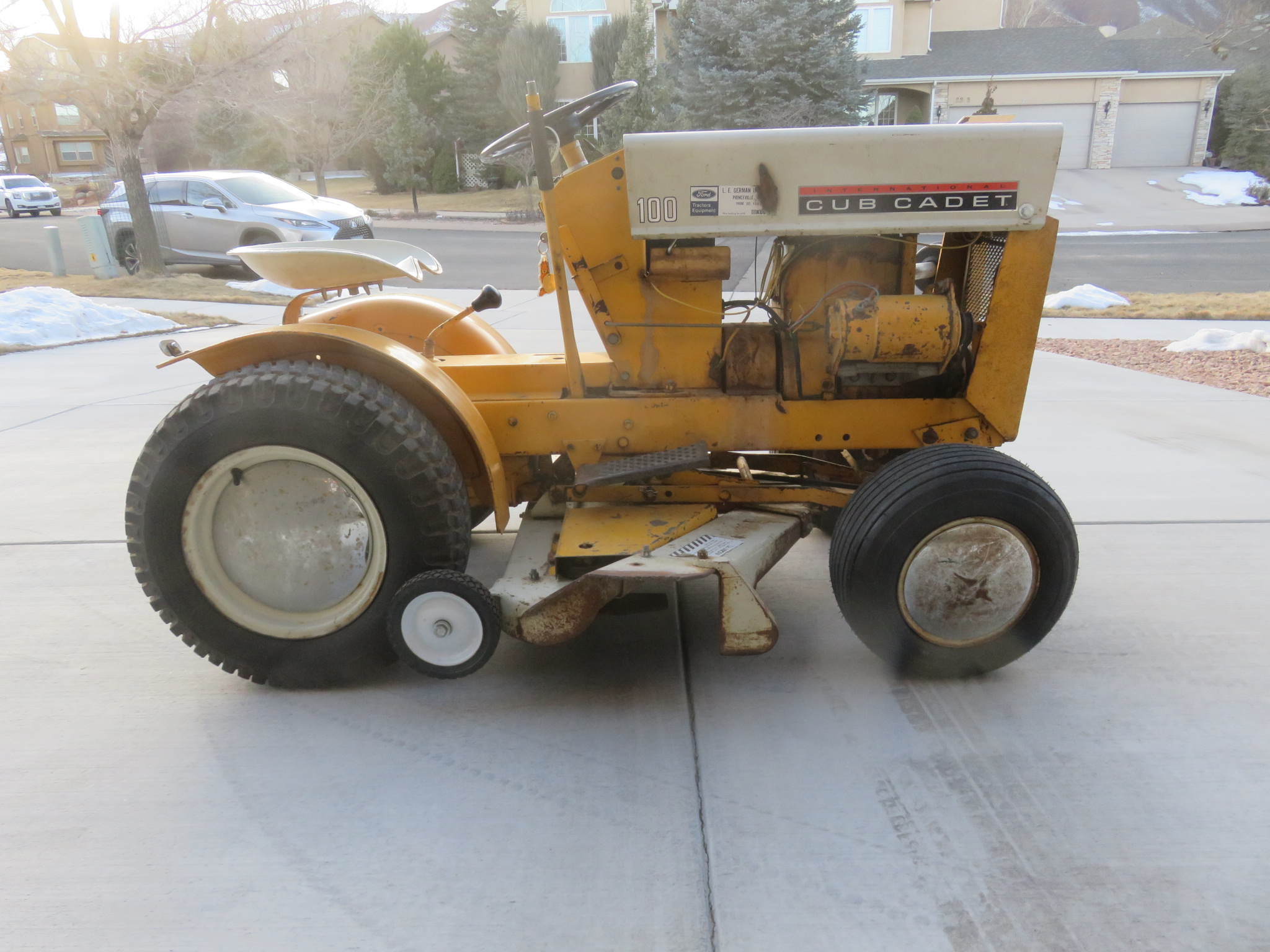 Cub cadet model 100 new arrivals